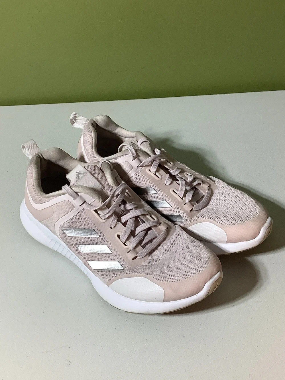 Adidas Edged Ounce pale pink shoes, size 10